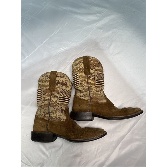Ariat Boot Sport Patriot Western Sand Storm Camo USA Flag10019959 Men’s Size 8.5 main image 5